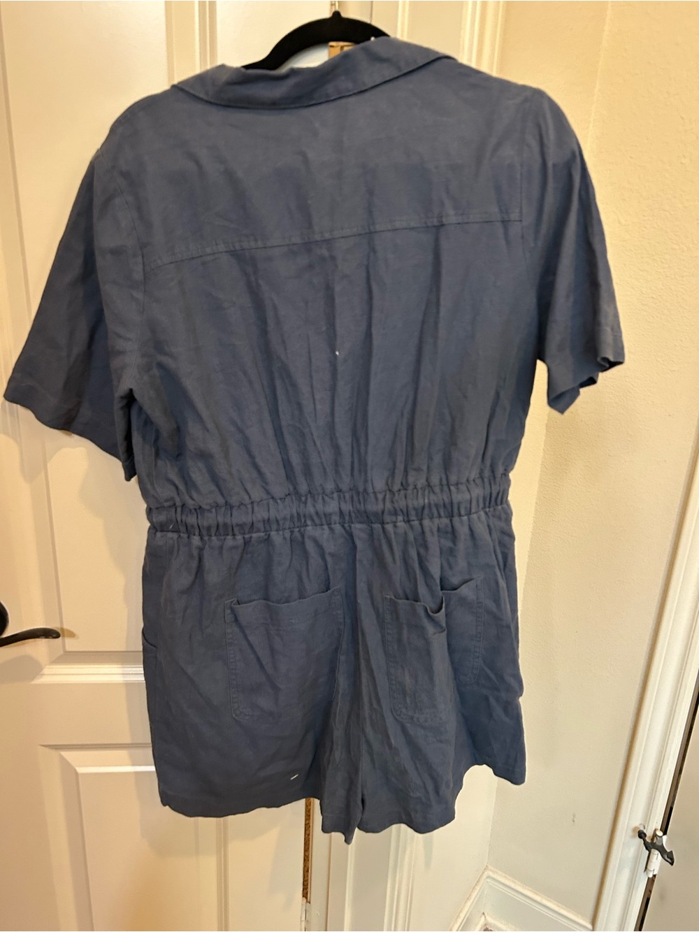 Universal Thread Navy Blue Button-Front Shirt - Picture 3 of 3